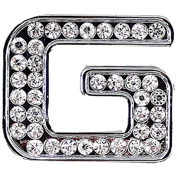 O98-2007-G マッドマックス MAD MAX 立体クリスタルエンブレム アルファベットG シルバー