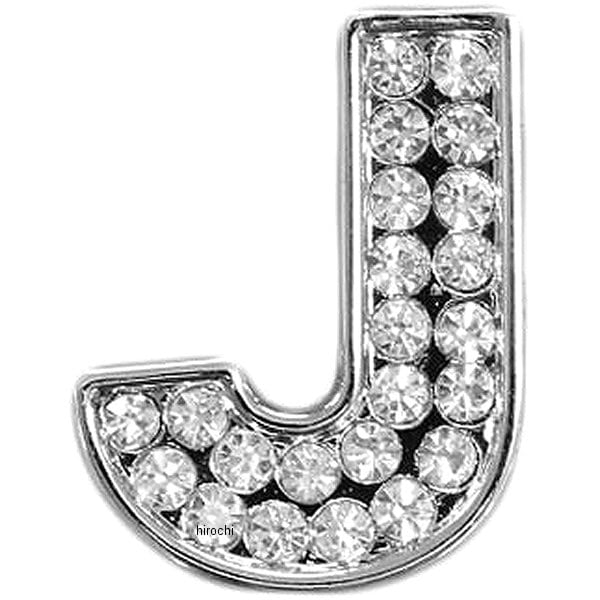 O98-2007-J マッドマックス MAD MAX 立体クリスタルエンブレム アルファベットJ シルバー