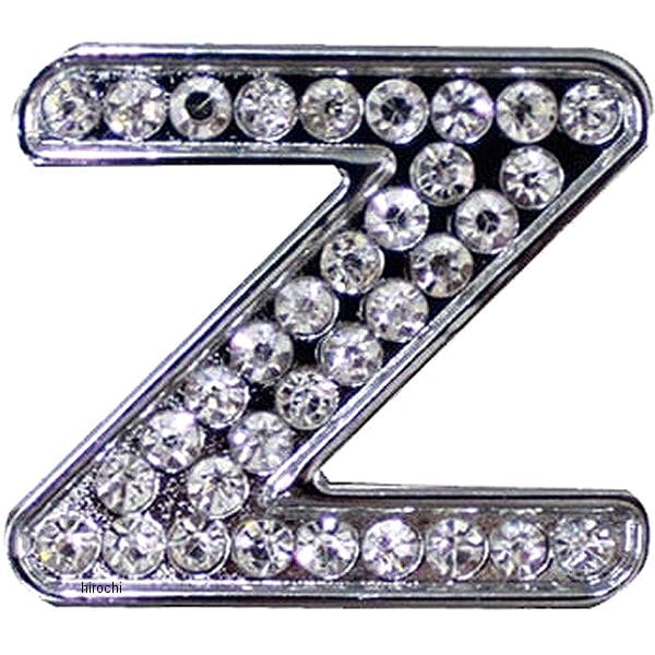 O98-2007-Z マッドマックス MAD MAX 立体クリスタルエンブレム アルファベットZ シルバー