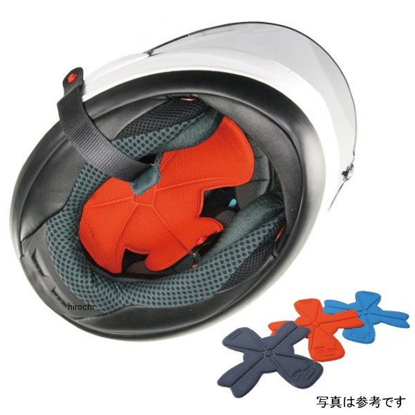 OJF042OR ラフ&ロード ポリジン フラワー ヘルメットライナー オレンジ