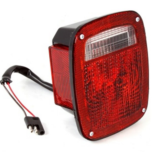 Omix 左 ブラック Tail Lamp 81年-86年 ジープ CJ Models