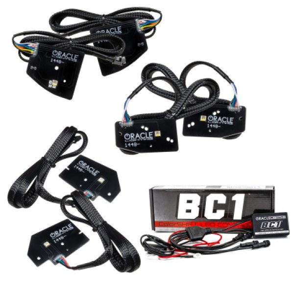 Oracle 19年-21年 RAM 1500 Projector LED ヘッドライト DRL キット - RGBW+A w/ BC1 Controller SEE WARRANTY