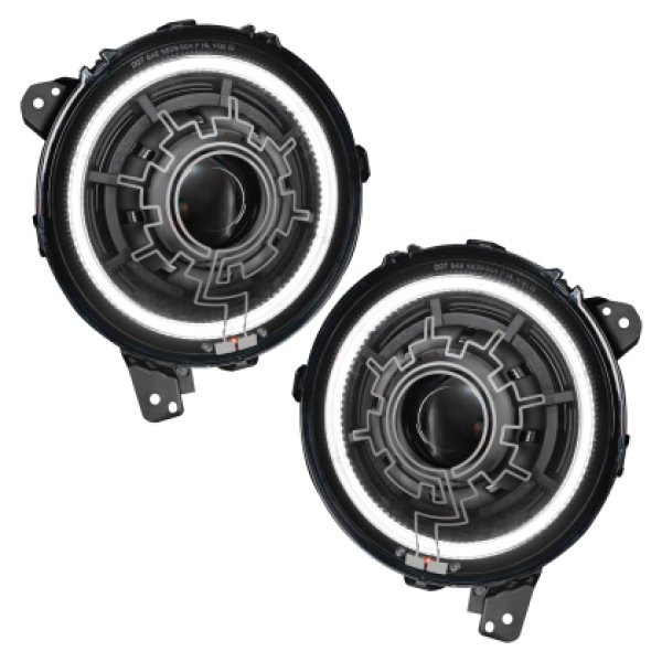 Oracle ライティング 18年-22年 ジープ ラングラー JL Oculus Bi-LED Projector ヘッドライト SEE WARRANTY