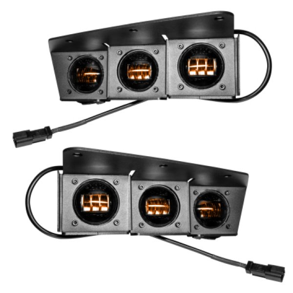 ORACLE ライティング 21年-22年 フォード Bronco Triple LED フォグ ライト キット for Steel バンパー - Yellow SEE WARRANTY