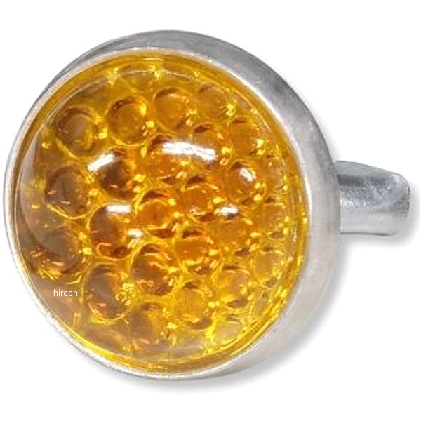 P-10-AM ガッツクローム Red Fox ガラスレンズリフレクター ラウンドカット アンバー