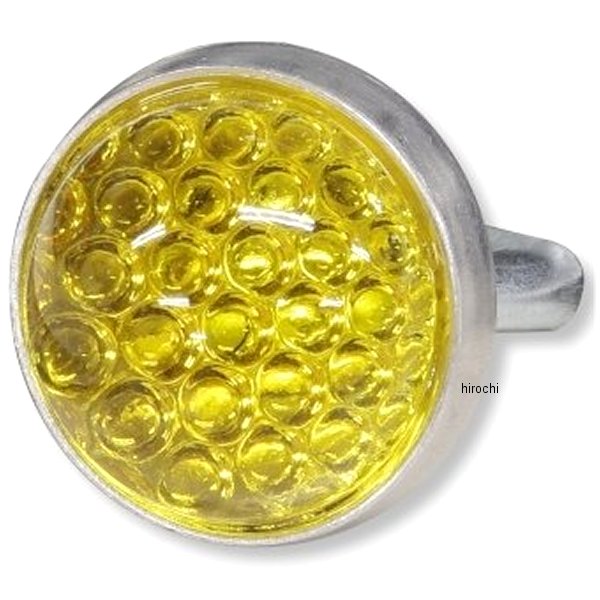 P-10-YL ガッツクローム Red Fox ガラスレンズリフレクター ラウンドカット イエロー