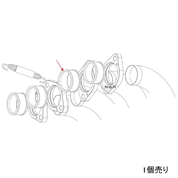 P-5 アクラポビッチ AKRAPOVIC フランジインナースリーブ S-S12H2