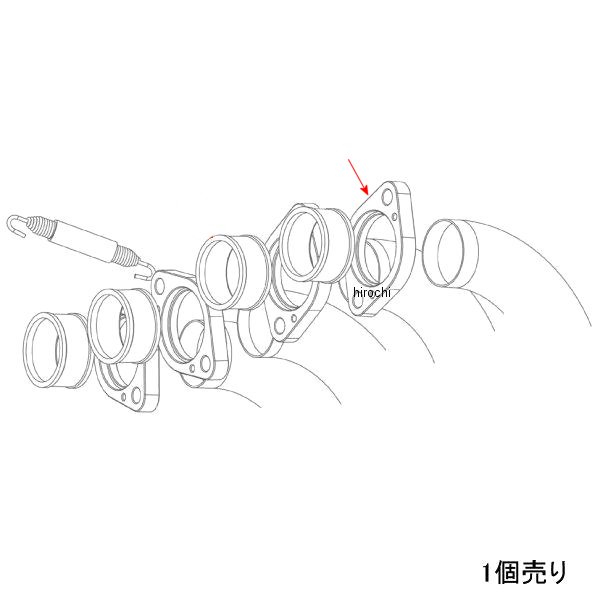 P-F1 アクラポビッチ AKRAPOVIC リペアフランジ P-F1 1ケ