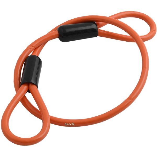 P00043 キジマ ヘルロックワイヤー 430mm オレンジ