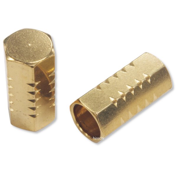 PA-020 ガッツクローム PARASITE製 ホイールバルブキャップ ブラス HEX ロングタイプ