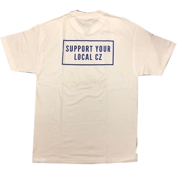 PCZ-1 部品屋K&W サイクルゾンビーズ 半袖Tシャツ 白×ブルー Mサイズ