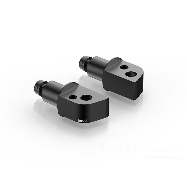 PE683B リゾマ rizoma ライダー＆パッセンジャーペグアダプター 左右セット ?18 mm 25年-26年 MT-07 ブラック
