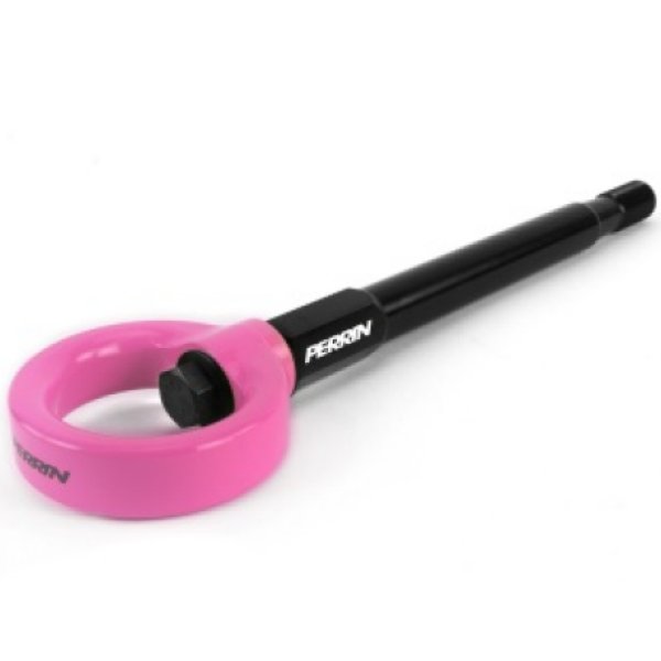 Perrin 08年-14年 スバル WRX/STI Tow Hook キット (フロント) - Hyper Pink