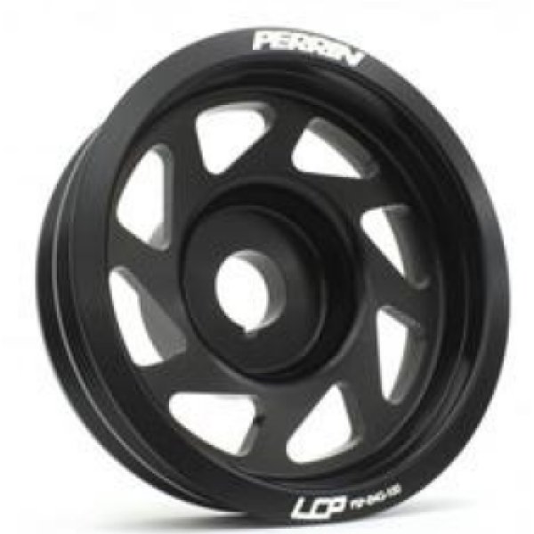 Perrin 93+ Impreza (WRX/STi) Crank Pulley - ブラック (w/AC)