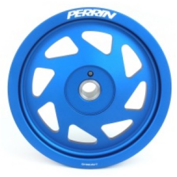 Perrin 19年-21年 スバル WRX / 16年-18年 Forester ライトウェイト Crank Pulley (FA/FB Engines w/Large Hub) - ブルー