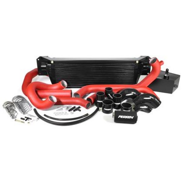Perrin Performance 2015-2021 スバル WRX &amp; STI フロント Mount Intercooler (ブラック Core and Beam)