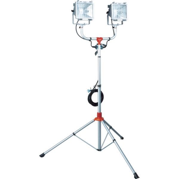 PHCX505N (株)ハタヤリミテッド ハタヤ 防雨型スタンド付ハロゲンライト 500W×2灯 100V電線5m