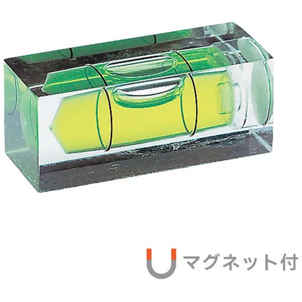 PM1536 273-1326 (株)アカツキ製作所 KOD 角型アイベルマグネット付水平器 15×16×36mm