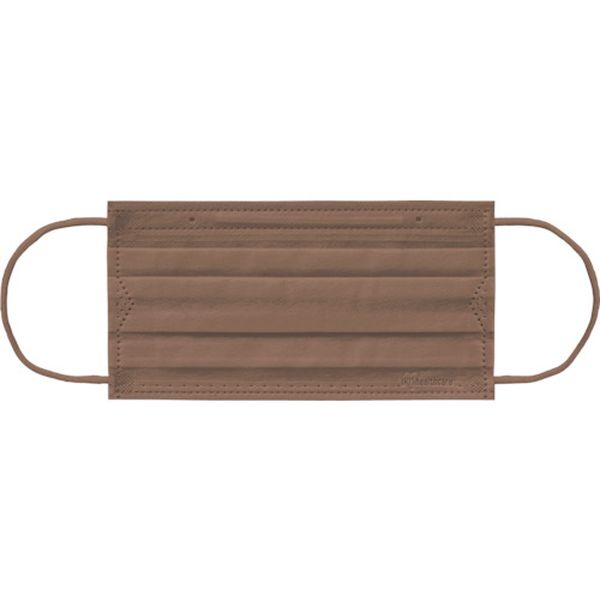 PNNC30MMB 388-6853 294534 不織布プリーツマスク ふつうサイズ 30枚入 モカブラウン