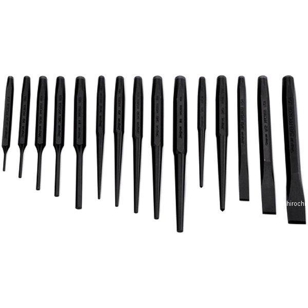 PPC715BK スナップオン Snap-on ポンチとタガネセット全16ピース、KB2182キットバッグ入り