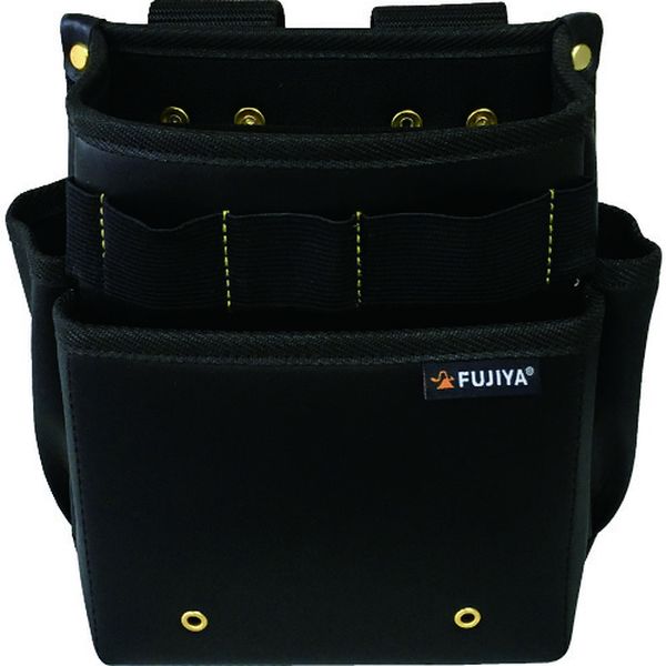 PS22BG 859-4146 フジ矢(株) フジ矢 腰袋スタンダード2段(黒金)