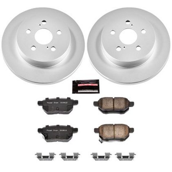 Power Stop 09年-10年 Pontiac Vibe リヤ Z17 Evolution Geomet Coated ブレーキ キット