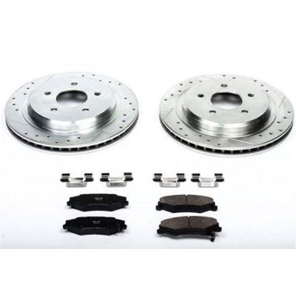 Power Stop 04年-09年 Cadillac XLR リヤ Z23 Evolution Sport ブレーキ キット