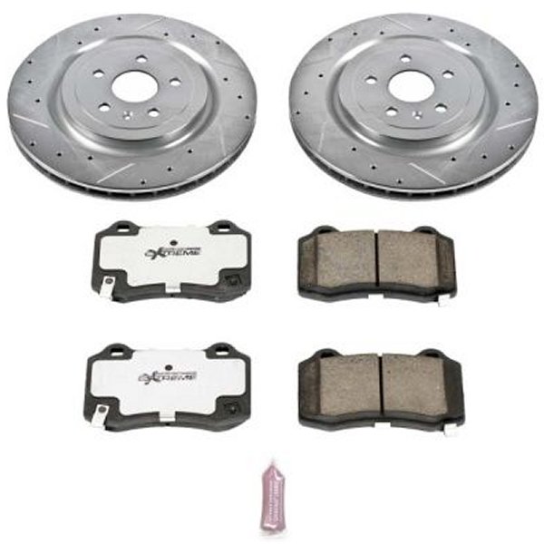 Power Stop 09年-15年 Cadillac CTS リヤ Z26 Street Warrior ブレーキ キット