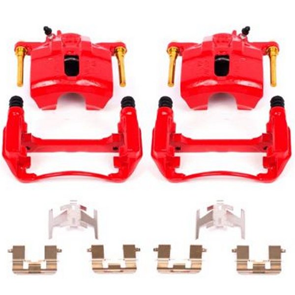 Power Stop 97年-99年 Acura CL フロント レッド Calipers w/ブラケットs - 2個