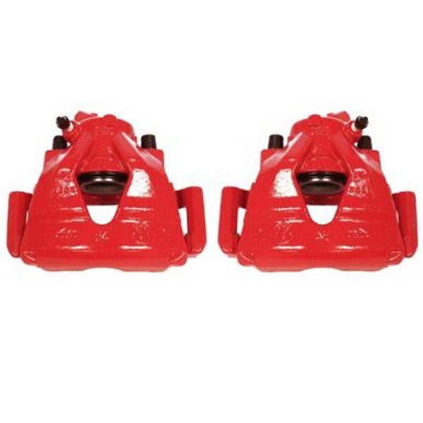 Power Stop 99年-10年 Volkswagen Beetle フロント レッド Calipers w/ブラケットs - 2個