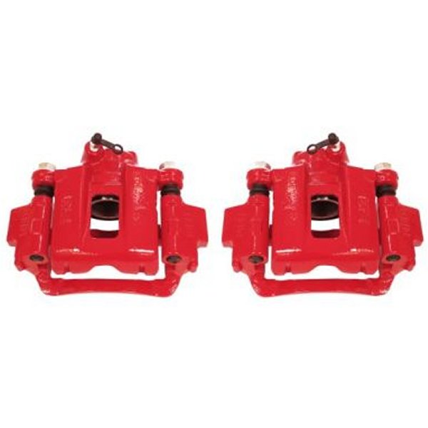 Power Stop 03年-09年 トヨタ 4Runner リヤ レッド Calipers w/ブラケットs - 2個
