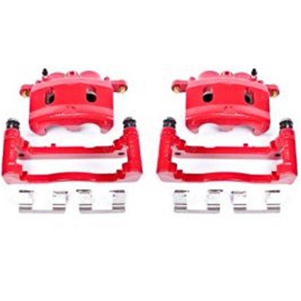 Power Stop 07年-08年 Cadillac Escalade フロント レッド Calipers w/ブラケットs - 2個