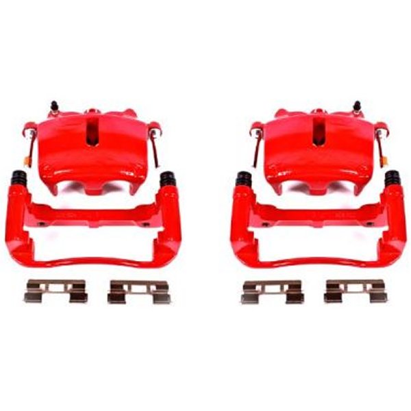 Power Stop 05年-08年 フォード F-150 フロント レッド Calipers w/ブラケットs - 2個