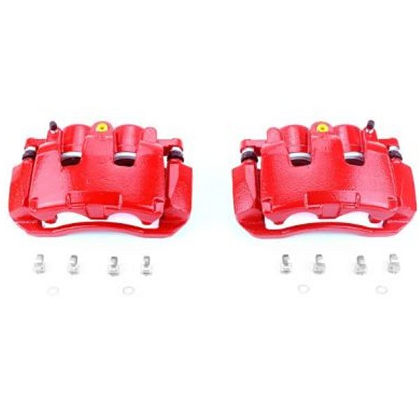 Power Stop 07年-09年 Chrysler Aspen フロント レッド Calipers w/ブラケットs - 2個