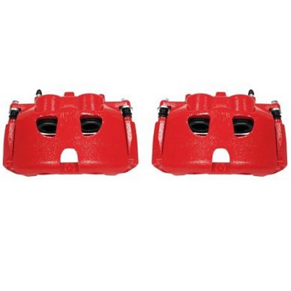 Power Stop 10年-17年 フォード Expedition フロント レッド Calipers w/ブラケットs - 2個