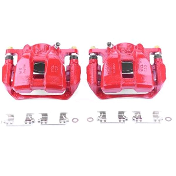 Power Stop 13年-18年 ホンダ Accord フロント レッド Calipers w/ブラケットs - 2個