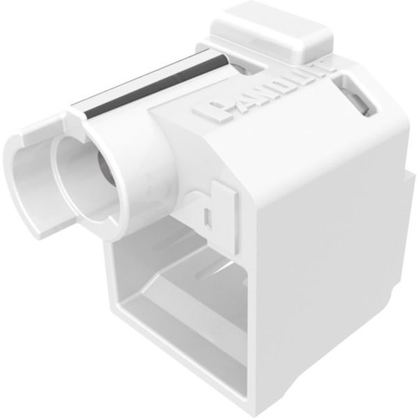 パッチコードロック(LANケーブルロック) オフホワイト 10個入り 専用工具1個付き PSL-DCPLRE-IW