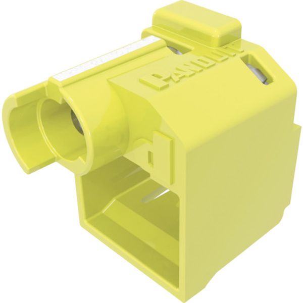 パッチコードロック(LANケーブルロック) 黄 100個入り 専用工具5個付き PSL-DCPLRE-YL-C