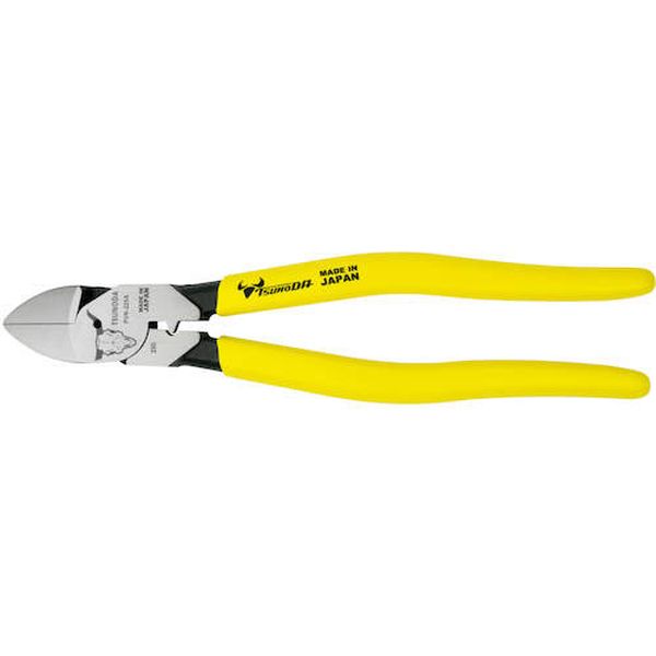 PUN225A 575-7139 (株)ツノダ TTC 電工パワー薄刃ニッパー225mm(圧着機能付)