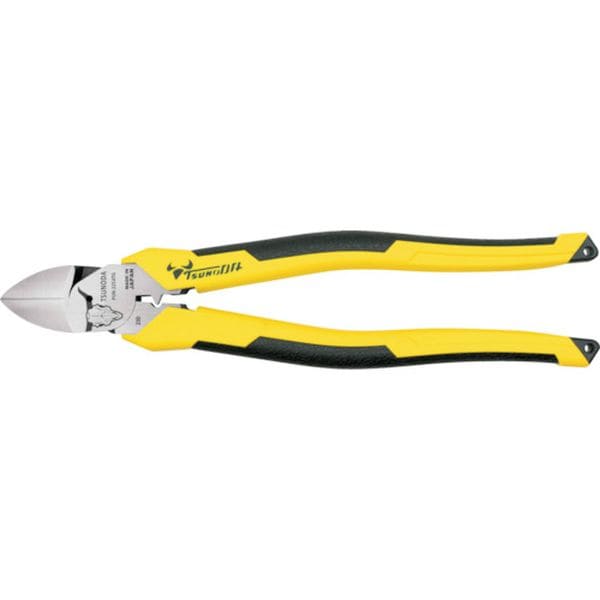 PUN225ATG 575-5613 (株)ツノダ TTC 電工パワー薄刃ニッパー225mm(圧着機能付)