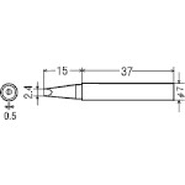 PX2RT2.4D 305-9677 太洋電機産業(株) グット 替こて先2.4D型 (1本=1PK)