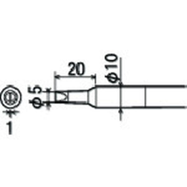 PX40RT5D 849-8117 太洋電機産業(株) グット PX4用 替こて先 5D