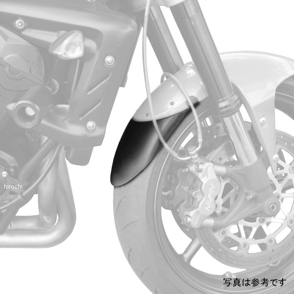 056120 ピラミッドプラスチック Pyramid Plastics 延長フェンダー ショート 06年-11年 Street Triple 675 R 黒