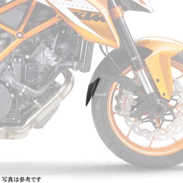 059354 ピラミッドプラスチック Pyramid Plastics 延長フェンダー ショート 12年-22年 1290スーパーデュークGT 黒