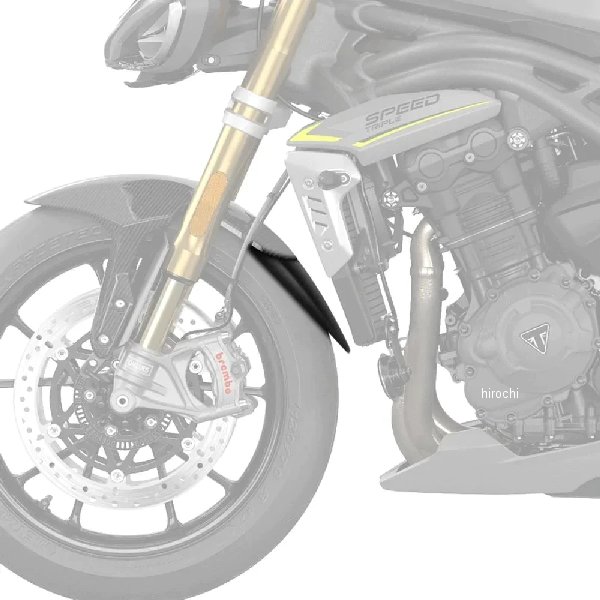 056562 ピラミッドプラスチック Pyramid Plastics 延長フェンダー ショート 22年-23年 トライアンフ SpeedTriple1200RR マットブラック