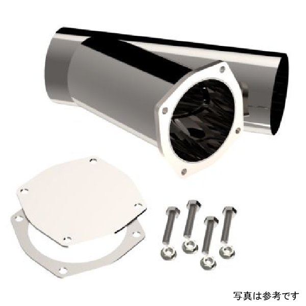 QTP 5in Weld-On QTEC エキゾースト Cutout Y-Pipe