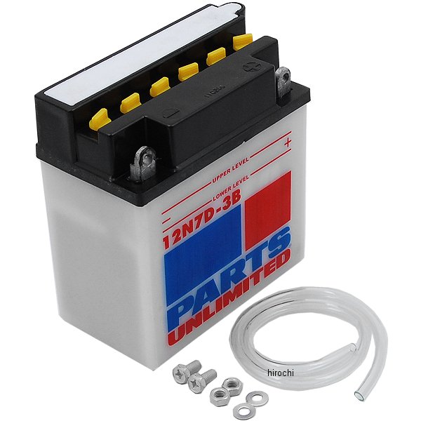 12N7D-3B 12N7D3B パーツアンリミテッド Parts Unlimited 液別 バッテリー 開放型 12V Y12N7D-3B