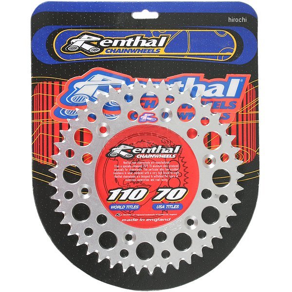 R154-45 154U-520-45GRSI レンサル RENTHAL リア スプロケット 45T/520 83年以降 CRF、CR、XR アルミ シルバー