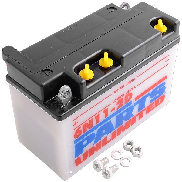 R6N11-2D パーツアンリミテッド Parts Unlimited 液別 バッテリー 開放型 6V Y6N11-2D