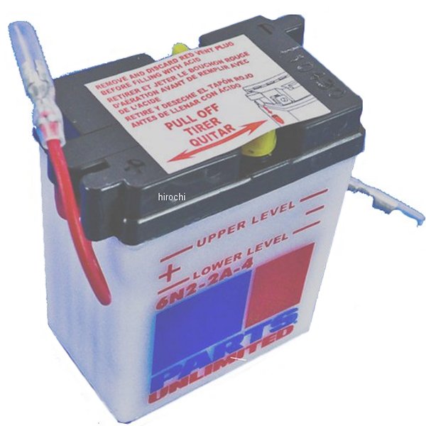 R6N2-2A-4 パーツアンリミテッド Parts Unlimited 液別 バッテリー 開放型 6V R6N2-2A-3